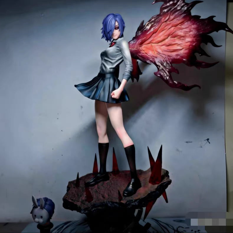 Tokyo Ghoul Touka Kirishima Rabbit GK Figure 36CM 2‑Face‑Sculpt In‑Stock Collectible Statue