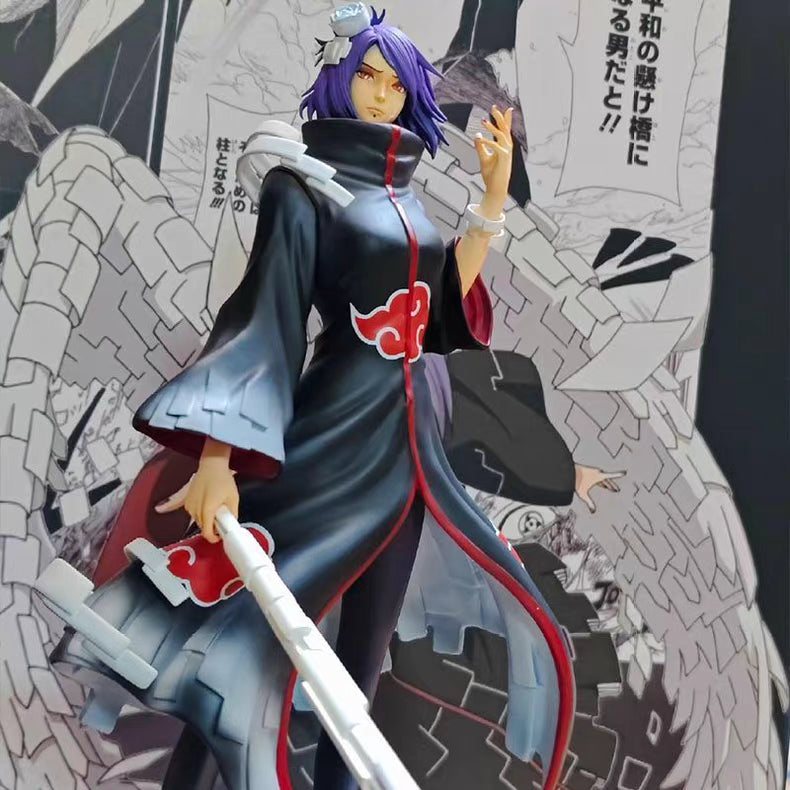 Naruto Akatsuki Konan Miracle Series GK Figure 38CM In‑Stock Statue Gift