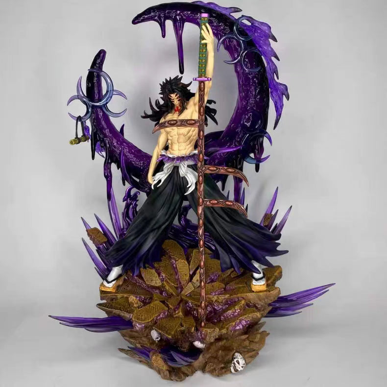 Demon Slayer JT Studio Statue Brother HENG Kokushibo 3.0 Limited GK Figure 45CM Purple Tornado Effect Light-Up In‑Stock Collectible Statue