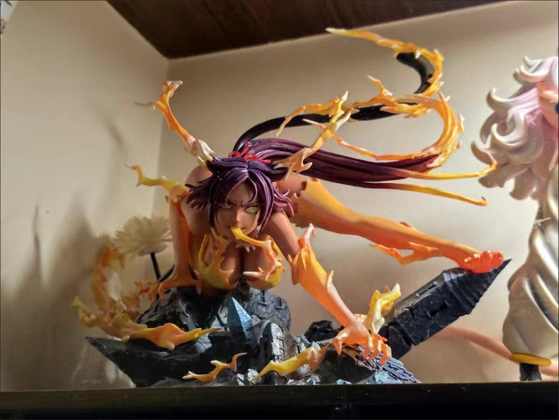 Bleach Yoruichi Shihouin Black Cat Thousand‑Year Blood War GK Figure 26CM In‑Stock Tabletop Statue