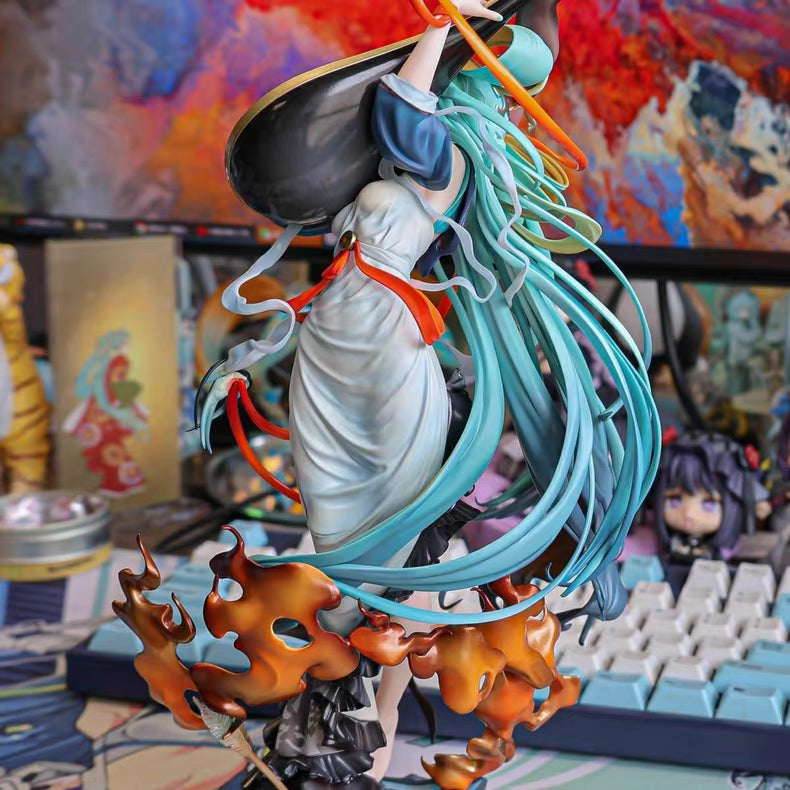 Hatsune Miku Chinese Style Pipa Ten‑Sided Ambush GK Figure 30CM In‑Stock Collectible Statue Gift