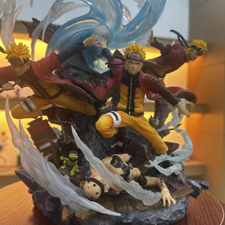 Naruto Flowing Wind Naruto Exclusive Limited GK Figure 30CM Height Light-Up In‑Stock Collectible Statue