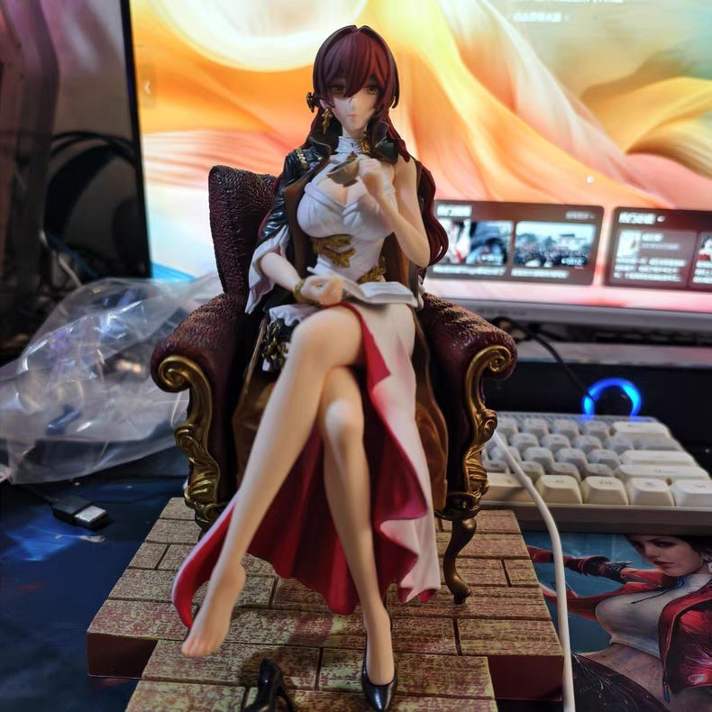 Honkai: Star Rail Himeko Sitting With Sofa Base GK Figure 24CM In‑Stock Statue Gift