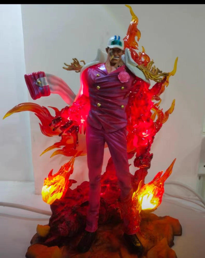 One Piece Marine Admiral Akainu 34CM Resonance Era GK Figure 2‑Color Versions Red & White In‑Stock Statue Gift