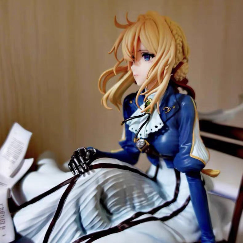 Violet Evergarden Violet Full‑Paint GK Figure Nearly 30CM In‑Stock Desk Statue Gift