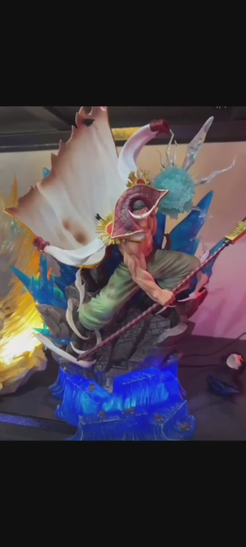 One Piece Whitebeard Vientiane Resonance GK Figure 40CM Light‑Up Base In‑Stock Statue