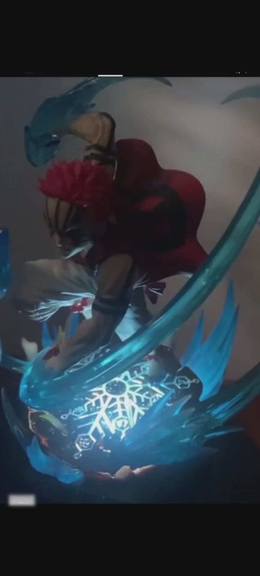 GW Demon Slayer Upper Rank 3 Akaza GK Figure 28CM Deluxe Version Light‑Up Scene Statue In‑Stock