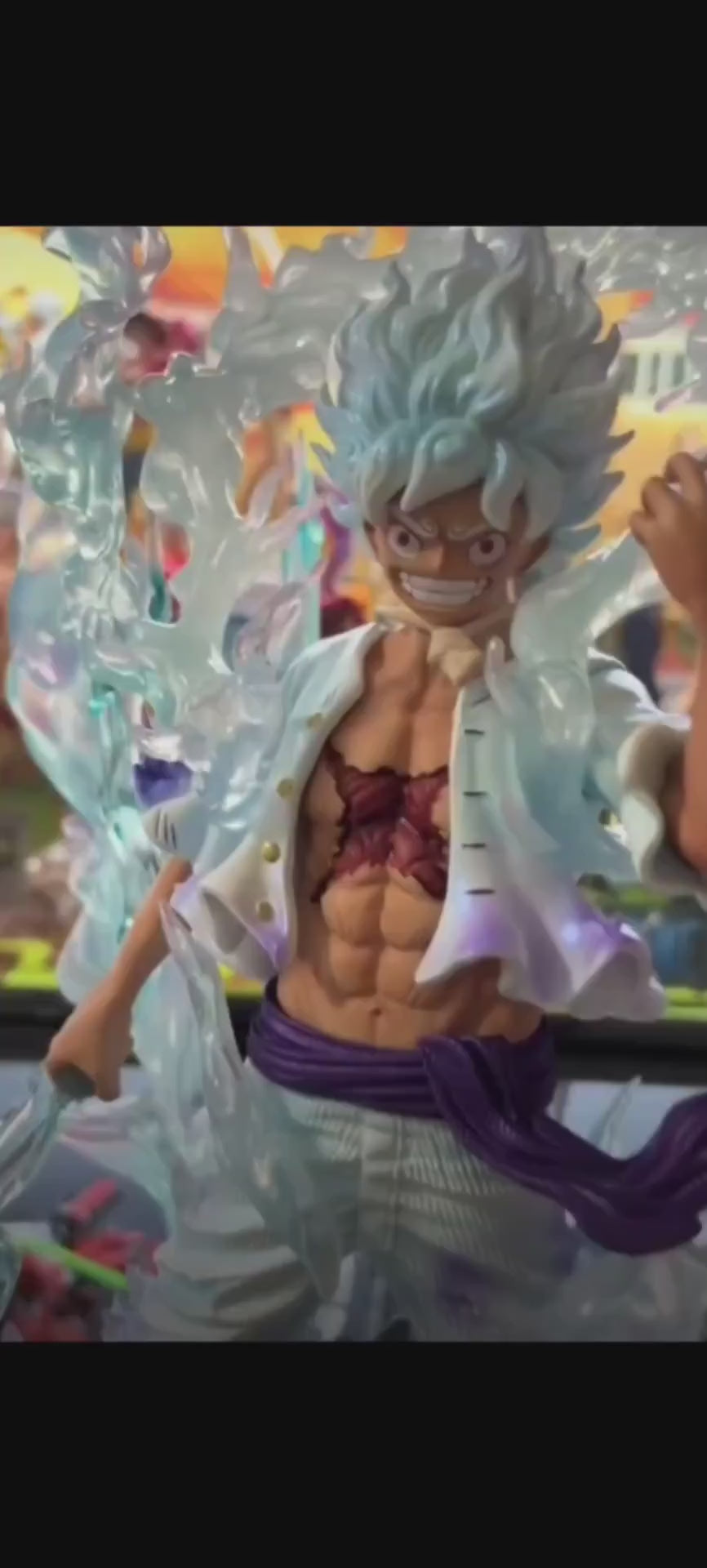 JT Sky‑Painted Gear 5 Nika Luffy GK Figure 34CM Exclusive Limited One Piece In‑Stock Statue